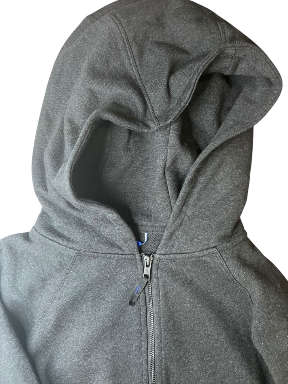 Kit and Ace Zip Up Hoodie Charcoal Grey Cotton Size M Cropped - Picture 3 of 13
